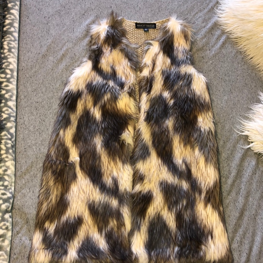 Faux fur vest